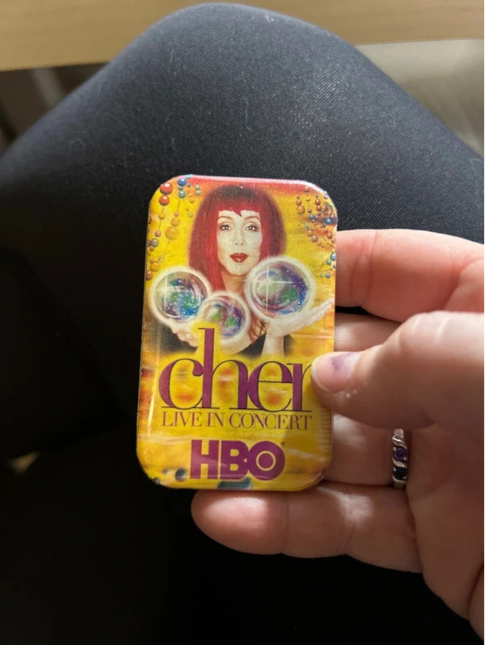 1999 Cher HBO pin